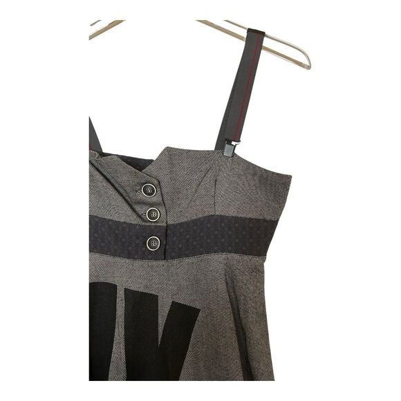 Deux Mille Vingt Six 2026 Cop Copine Dress Buttons Y2K Avant Garde Sz 1/XS-S - Picture 2 of 8